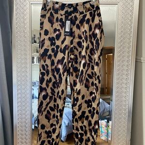 SILK CHEETAH TROUSER PANT